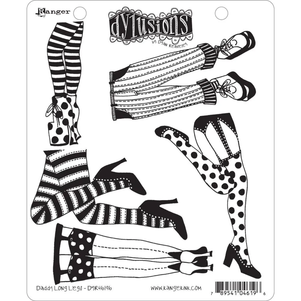 Dylusions by Dyan Reaveley - Cling Stamps - Daddy Long Legs