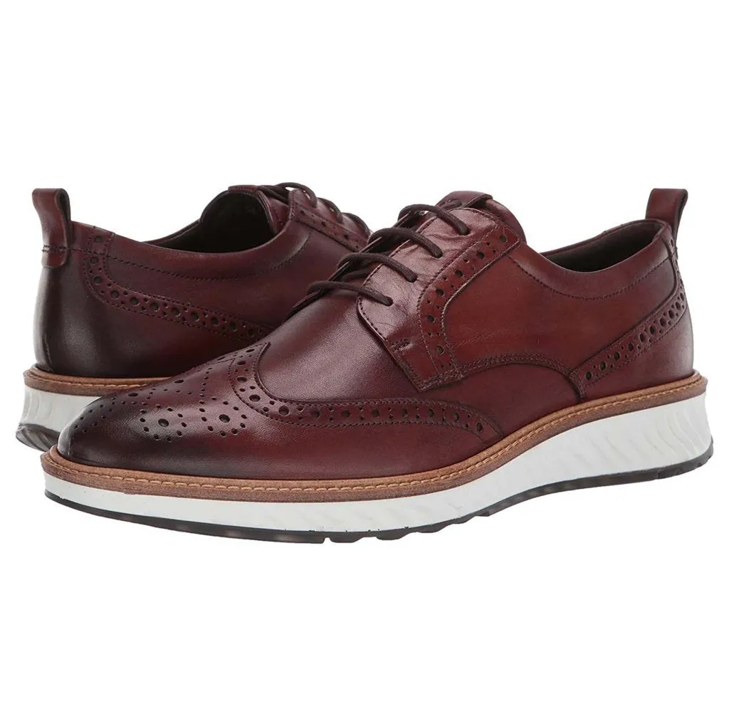 Ecco St.1 Hybrid Full Grain Leather Men's Brogue Derby Shoes