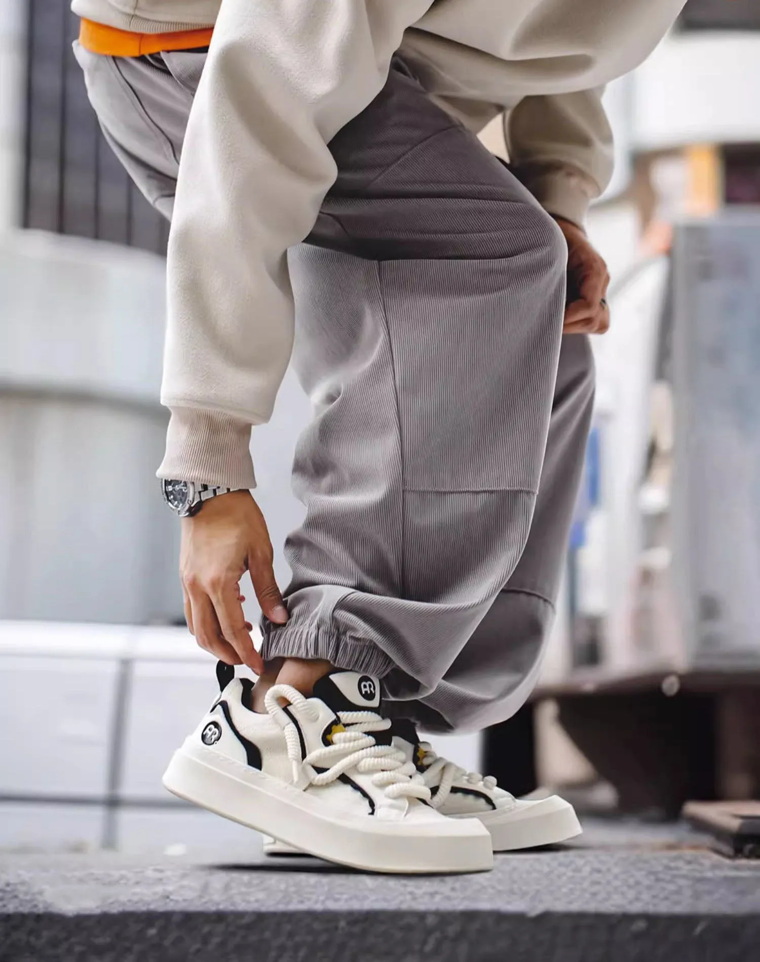 Electric Shark Big Head Breathable Cute Men's Casual Shoes