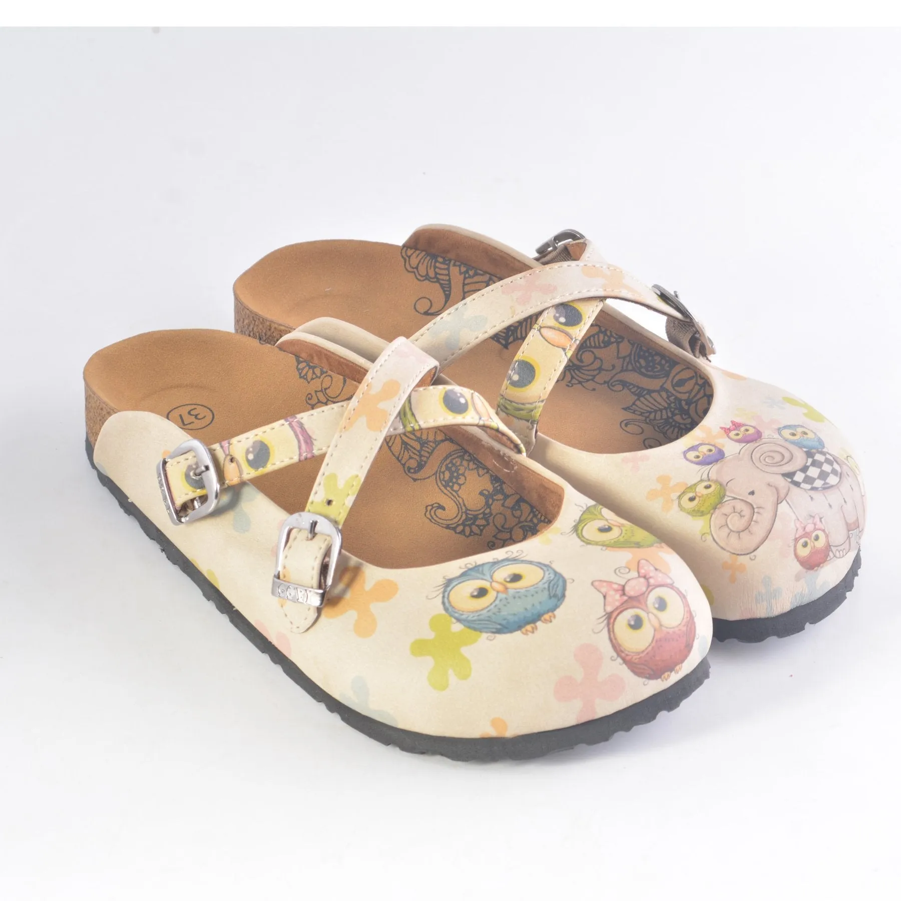 Elephant and Owl Clogs CAL164