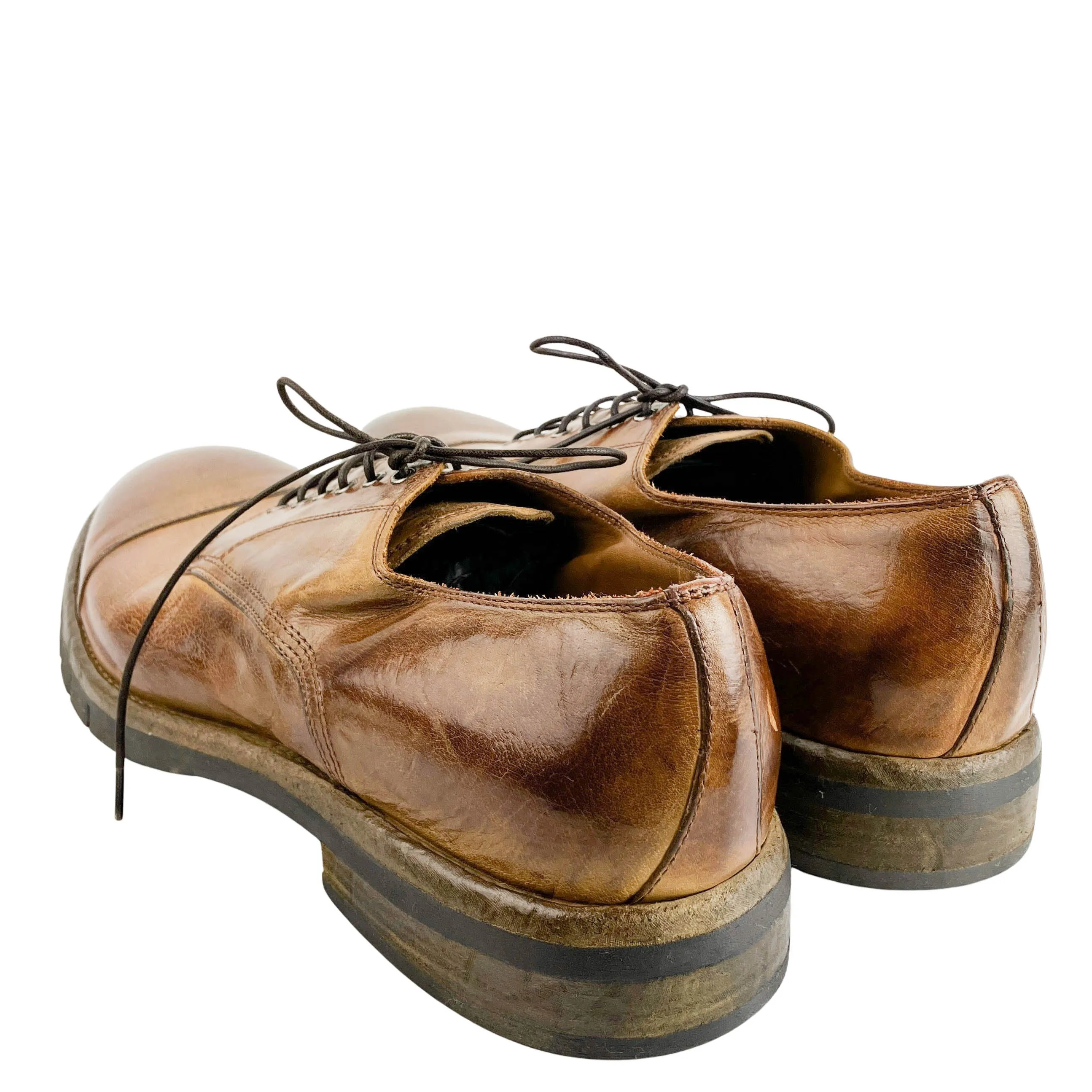 Eleventy Lace Up Shoes in Camel