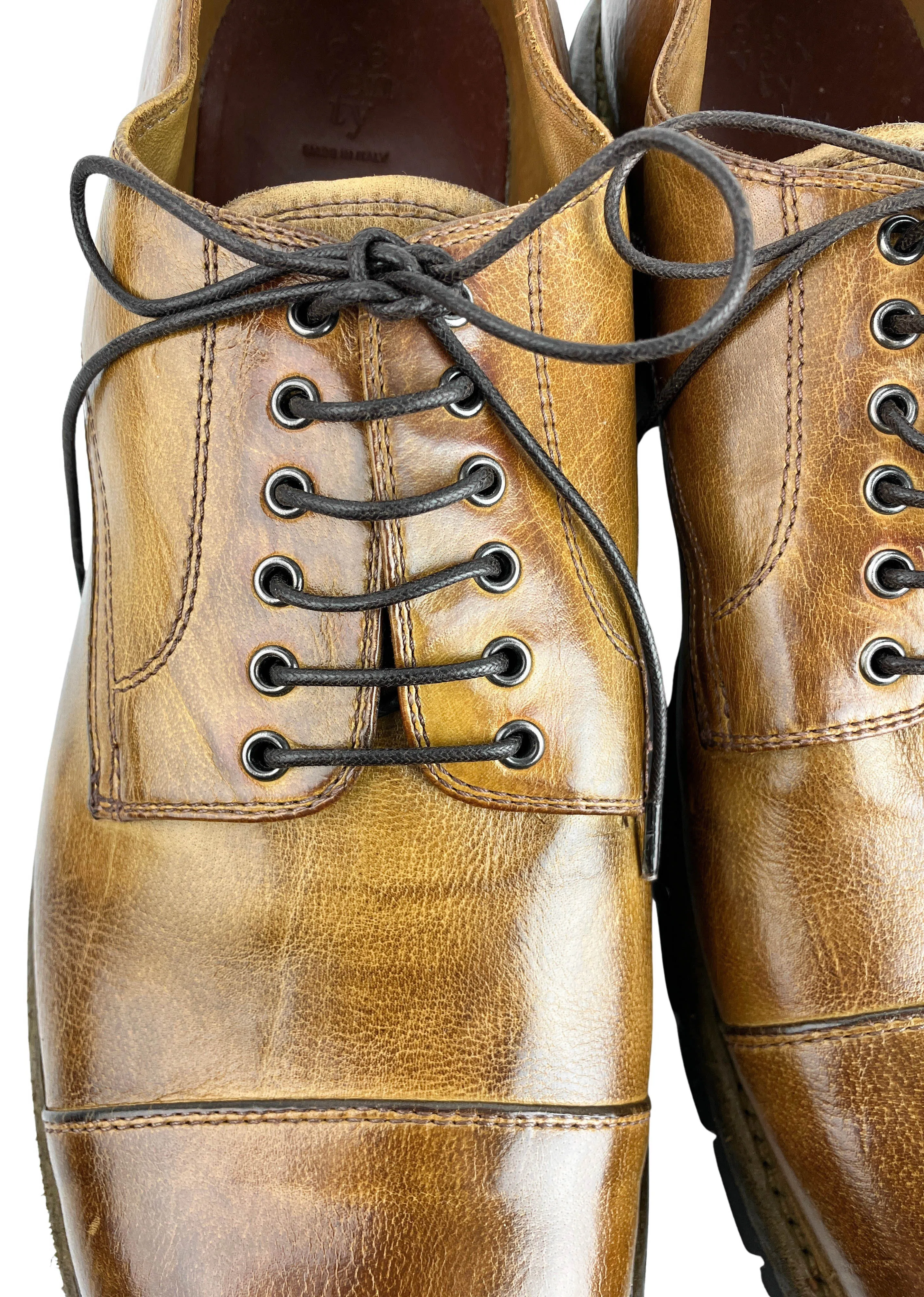 Eleventy Lace Up Shoes in Camel