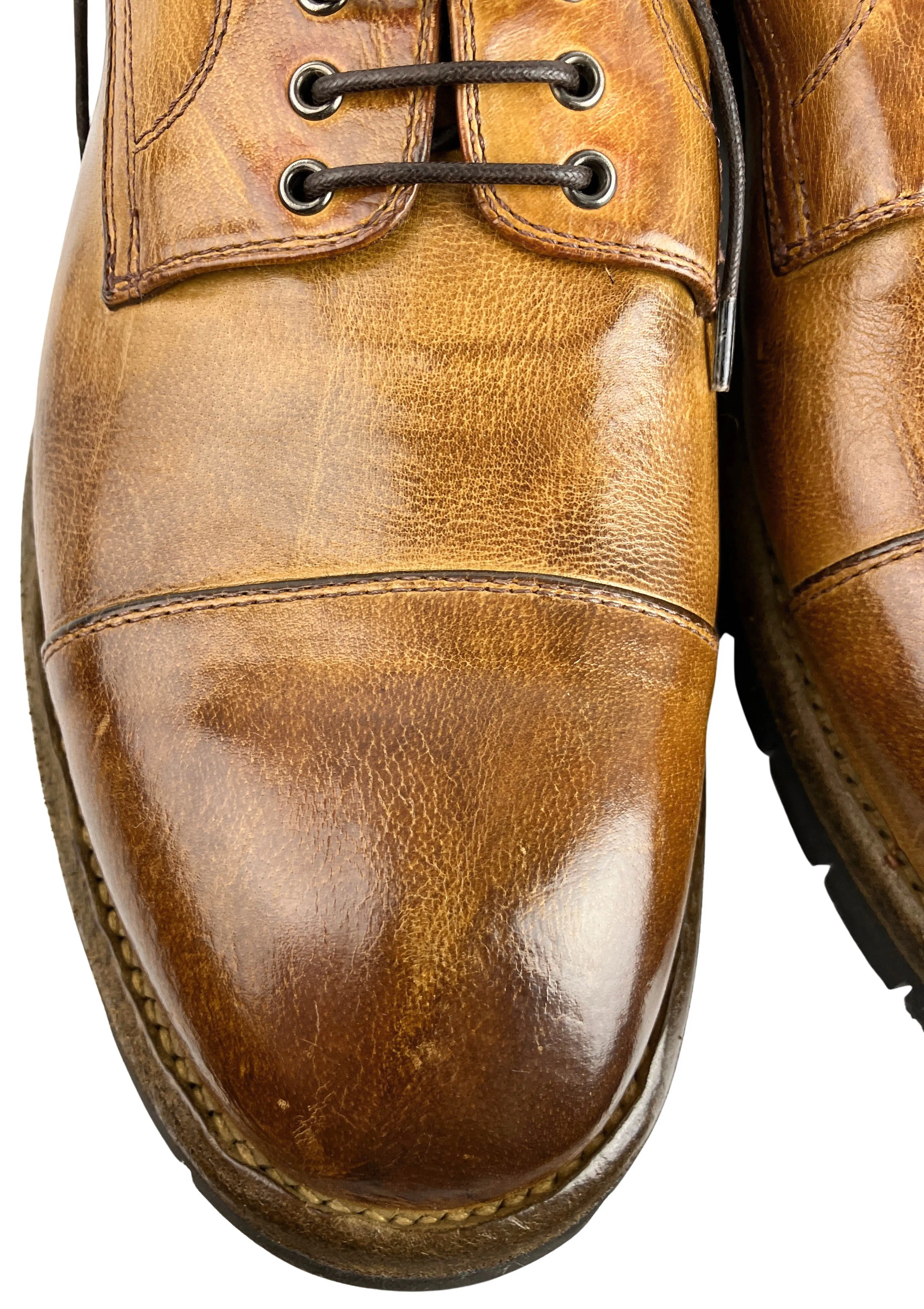 Eleventy Lace Up Shoes in Camel