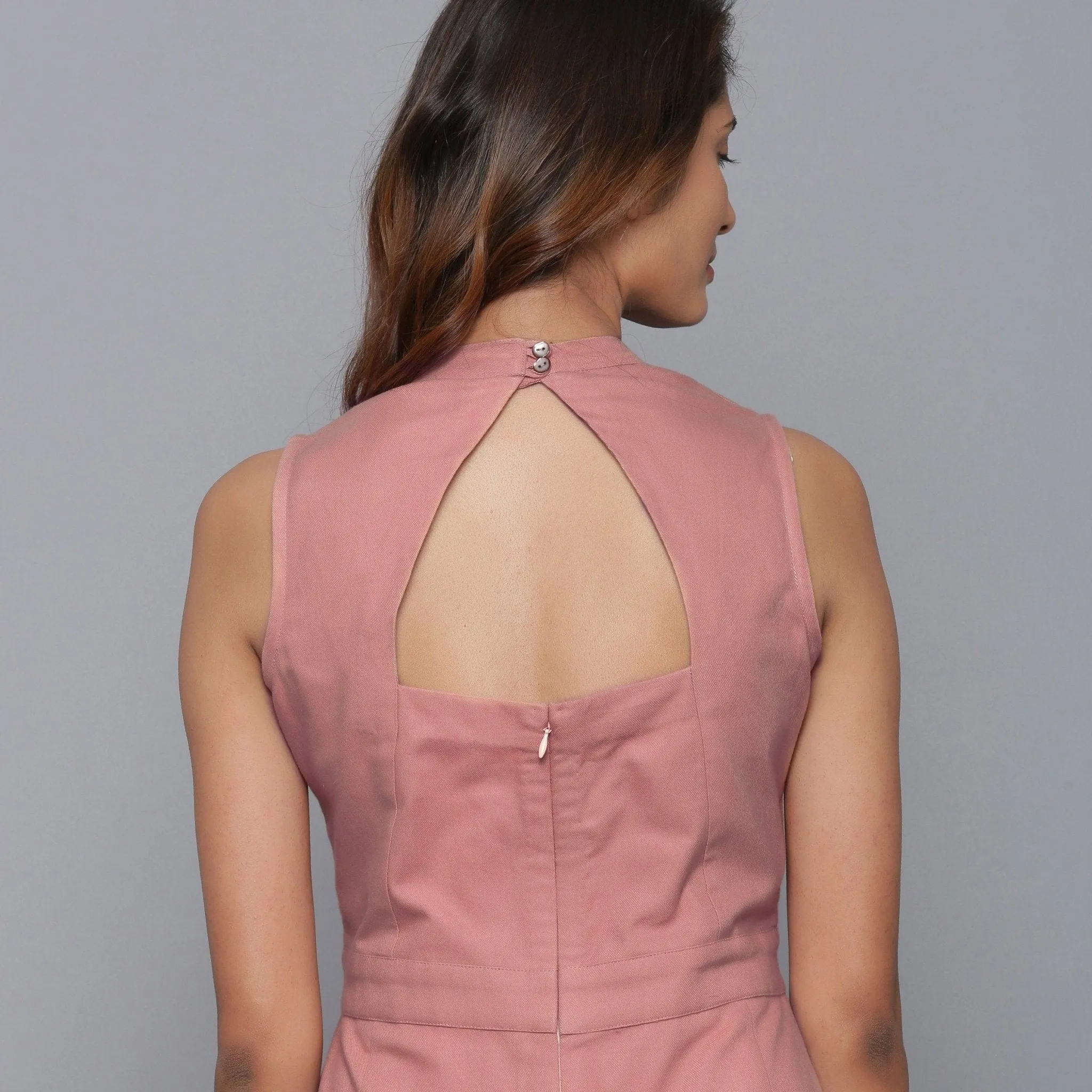 English Rose Warm Cotton Flannel Midi Jumpsuit