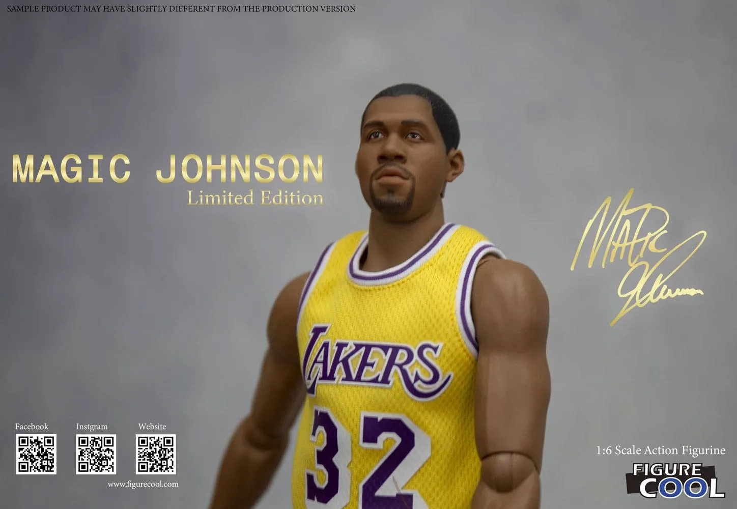 FIGURE COOL - NBA Collection Action Figure 1:6 Magic Jhonson Limited Edition