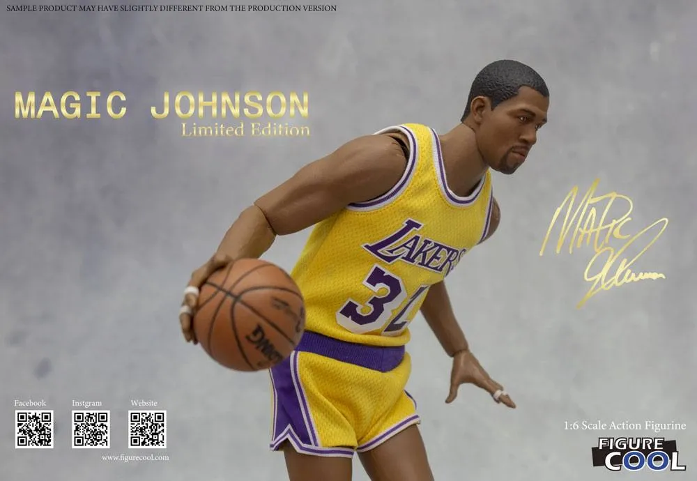 FIGURE COOL - NBA Collection Action Figure 1:6 Magic Jhonson Limited Edition