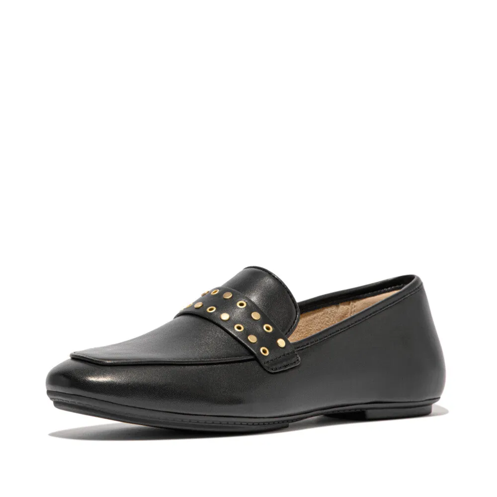 Fitflop Delicato Stud/Eyelet Soft Leather Loafer