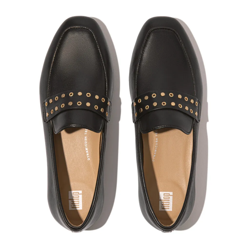 Fitflop Delicato Stud/Eyelet Soft Leather Loafer