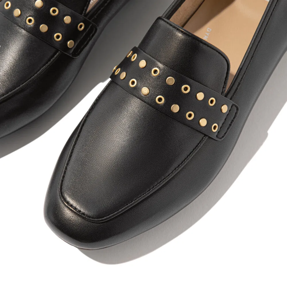 Fitflop Delicato Stud/Eyelet Soft Leather Loafer