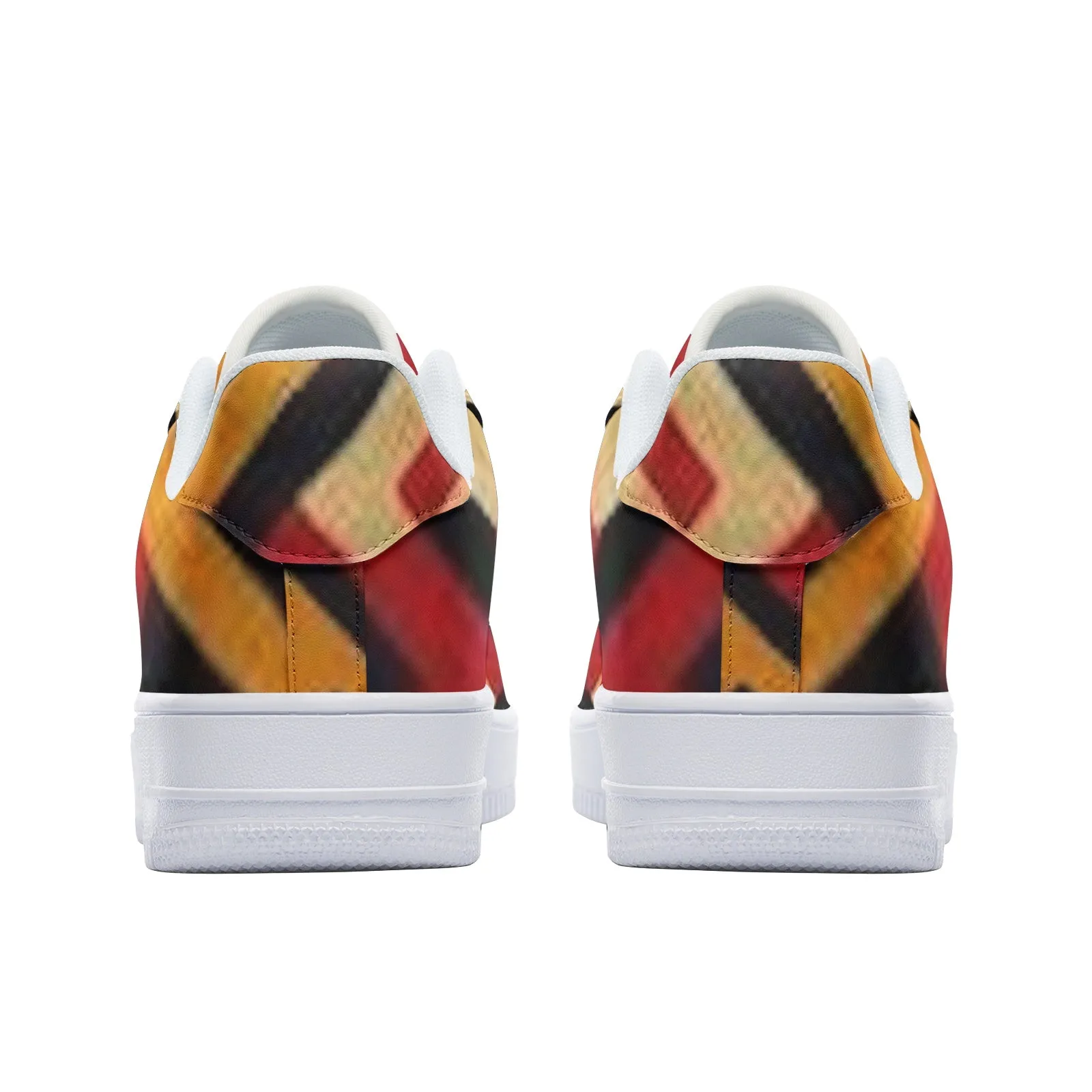 FZ African Print Unisex Low Top Leather Sneakers