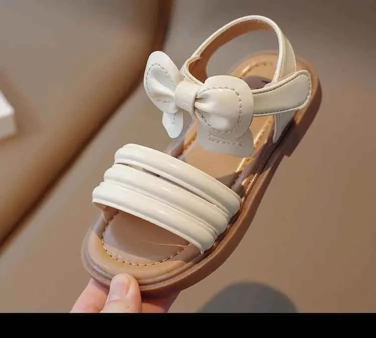 G06035 Girls Casual Sandals with Bow - Soft Children's Shoes
