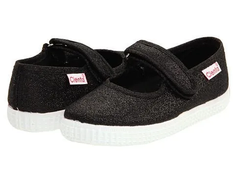 Girl Mary Jane - Black Metallic