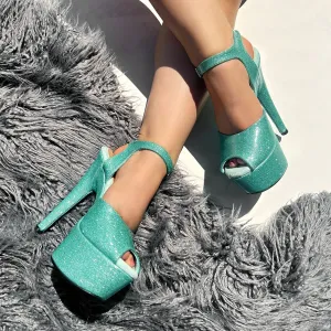 Glitterati Stiletto - Baby Blues - 6 INCH