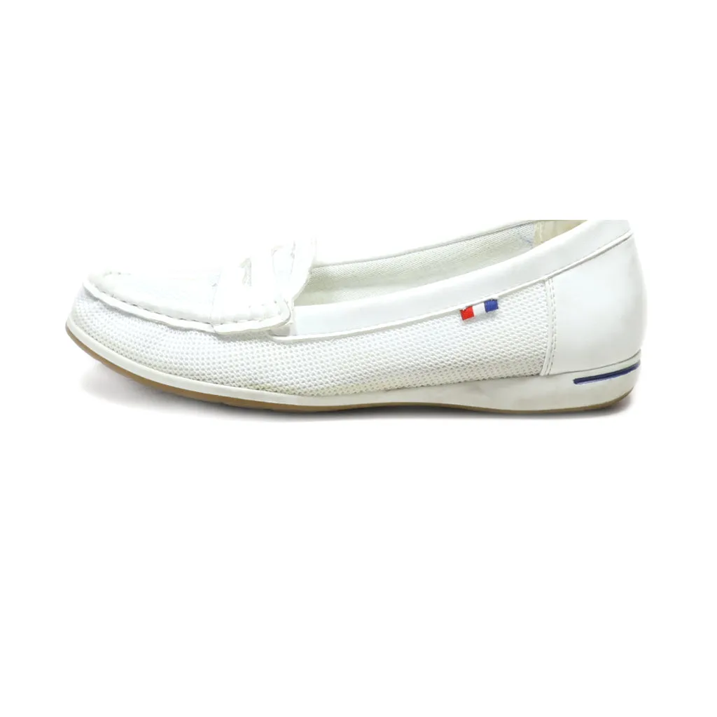 Graceland Loafers Leather White Colour For Women