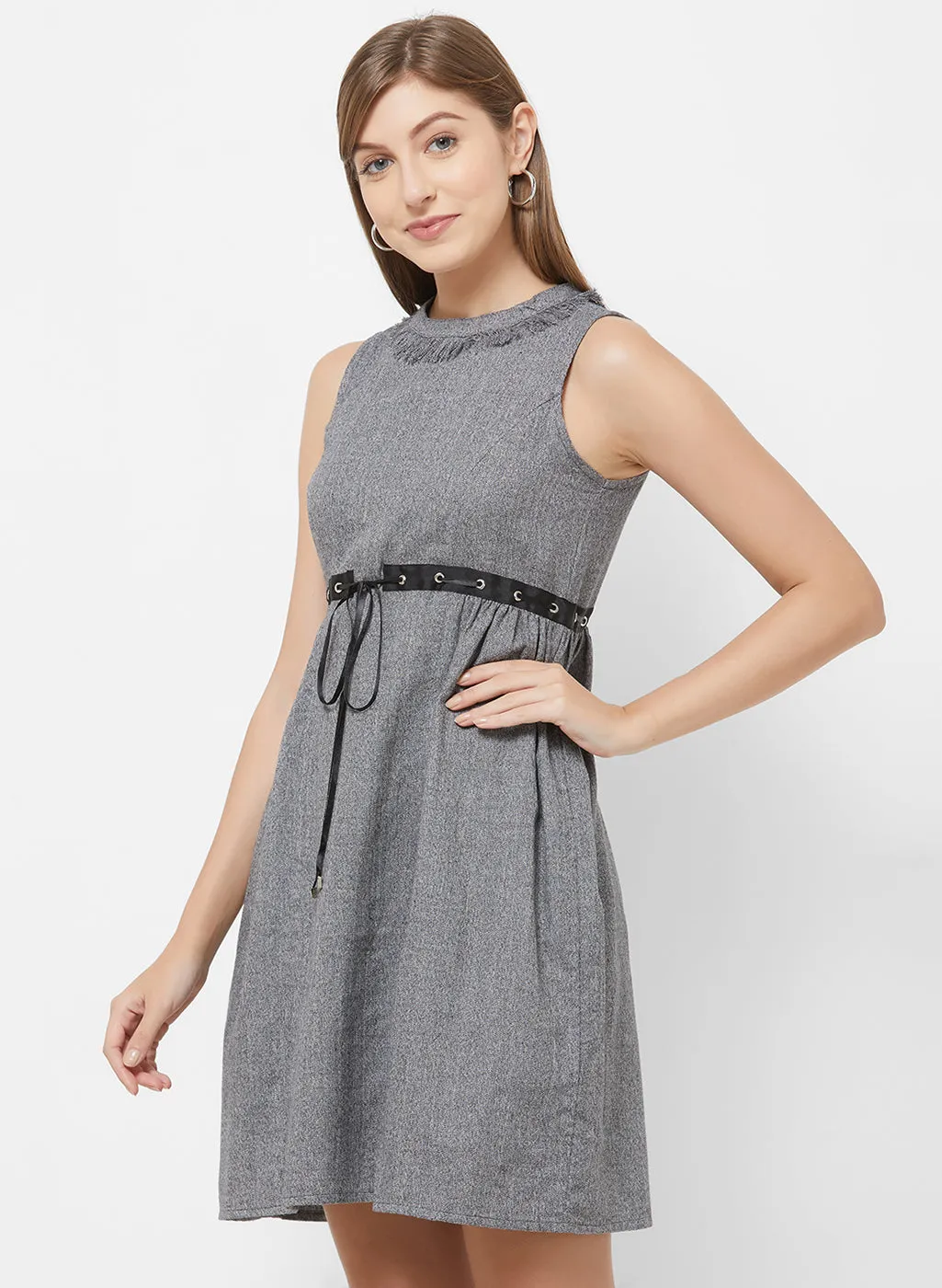 Grey Short Dress
