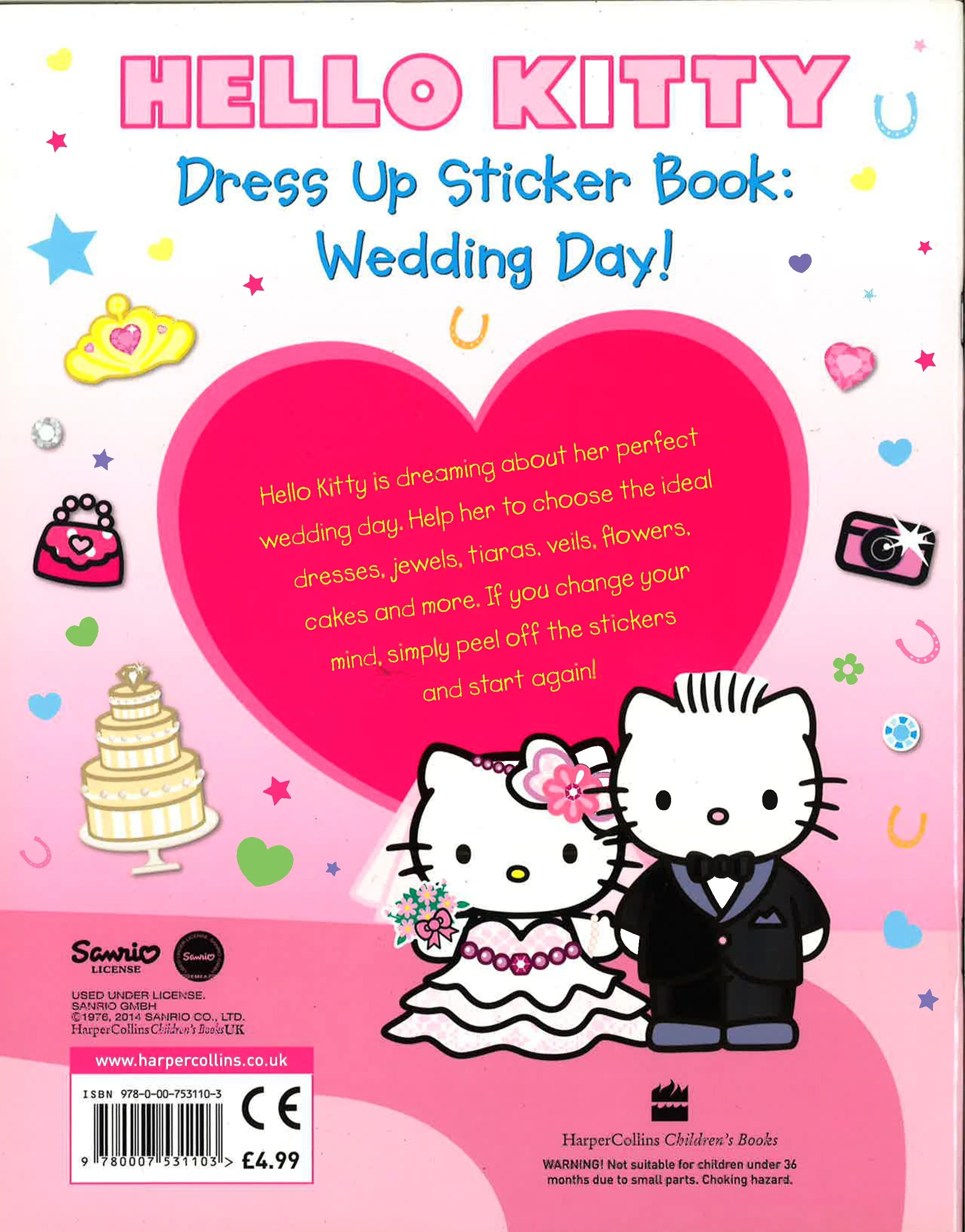Hello Kitty: Dress Up Sticker Book Wedding Day