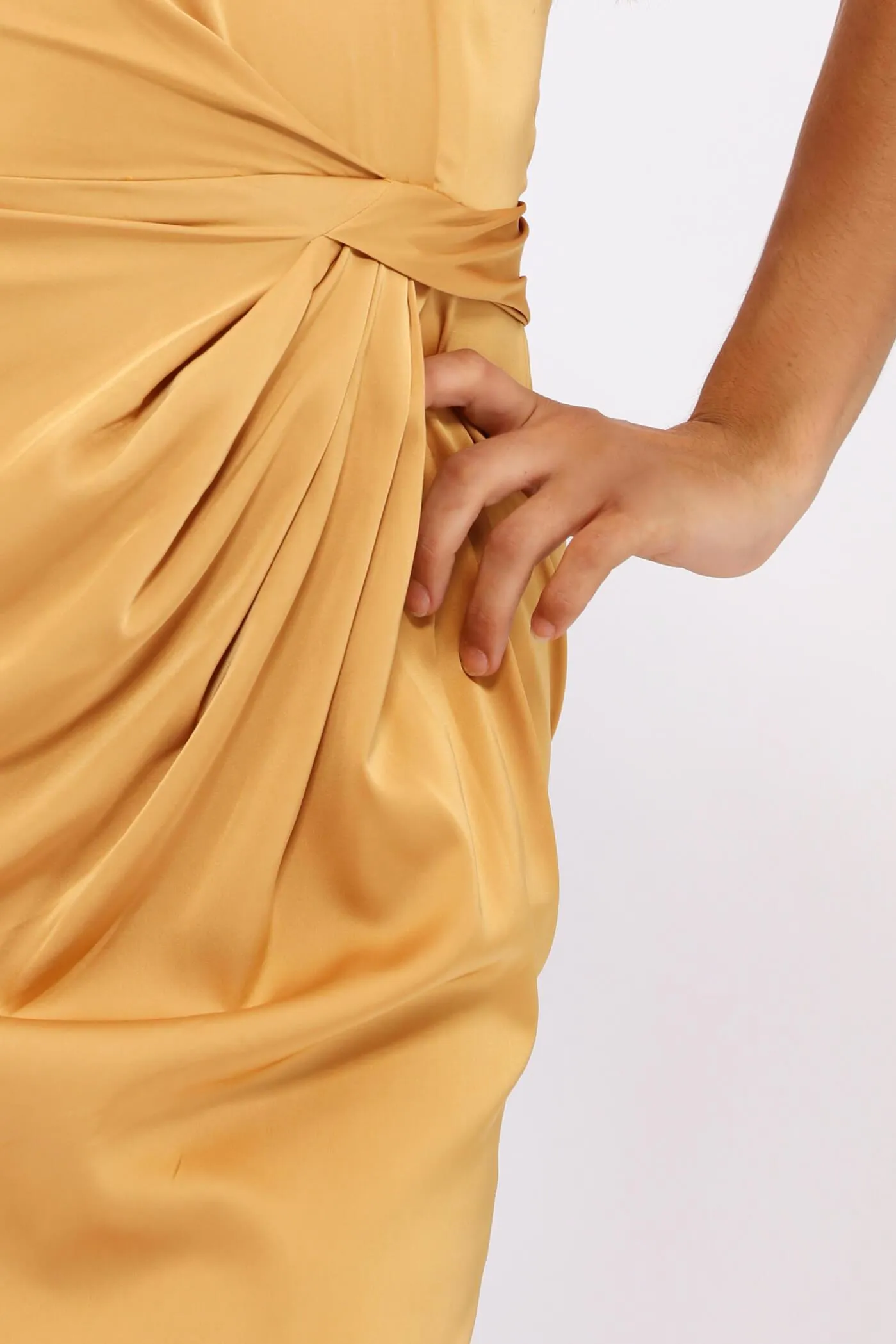 Honeydew Ruched Front Cami Mini Dress