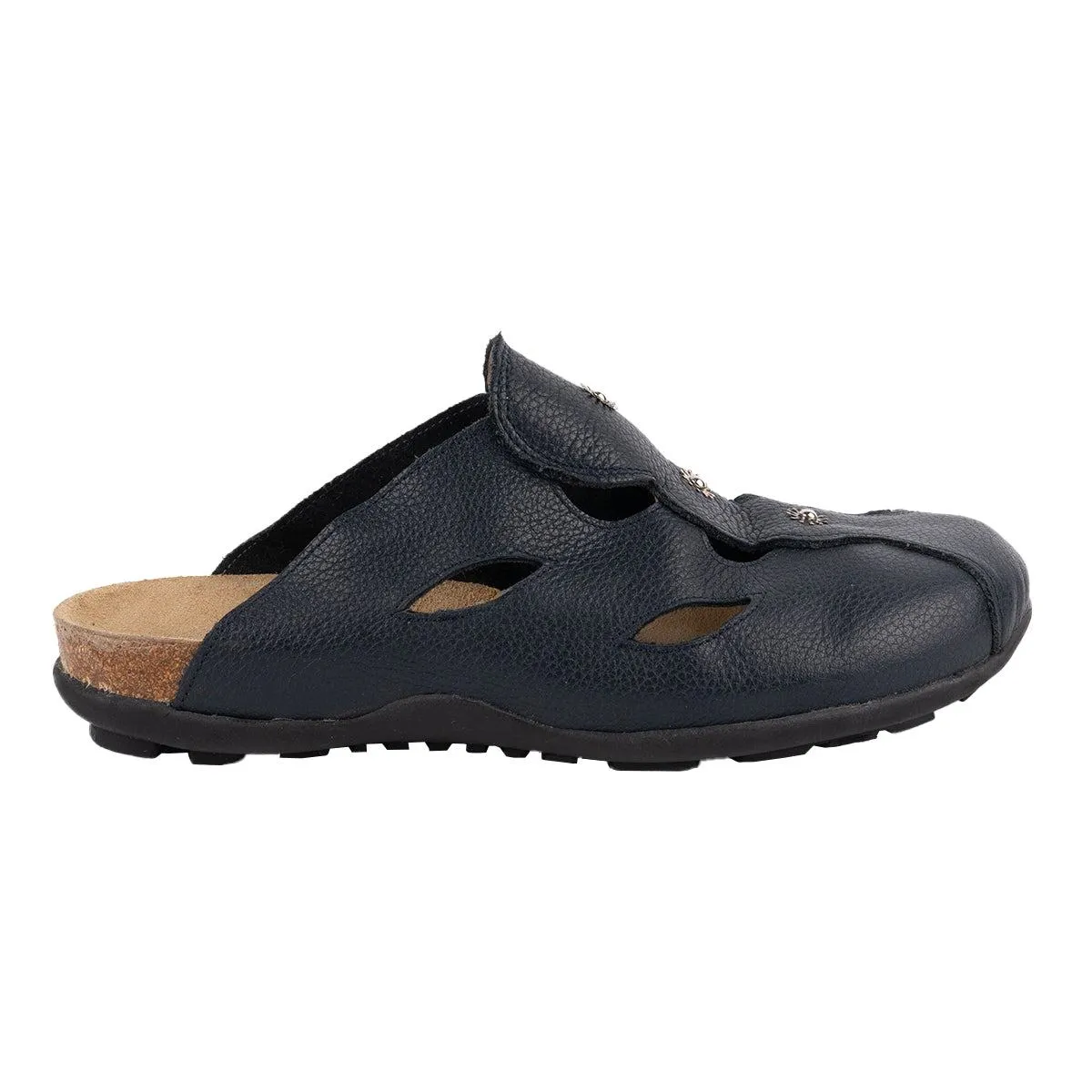 Hush Puppies Slipon Clogs Leather Blue Colour For Women