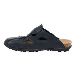 Hush Puppies Slipon Clogs Leather Blue Colour For Women