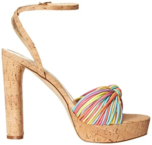 Jessica Simpson womens Immie Platform Heeled Sandal, Multi, 8 US
