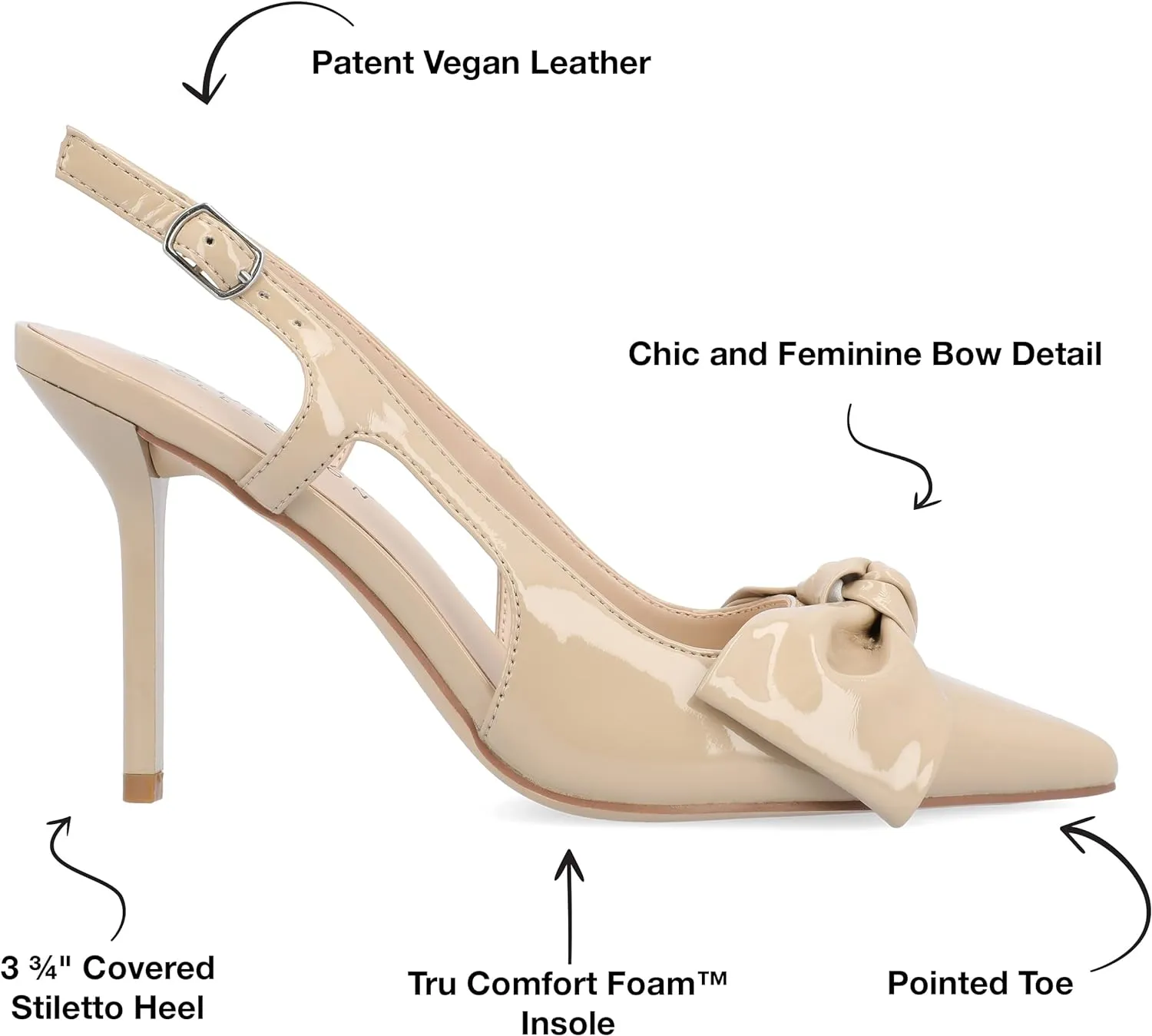 Journee Collection Women's Tru Comfort Foam Viera Pumps  Color Nude Size 10M