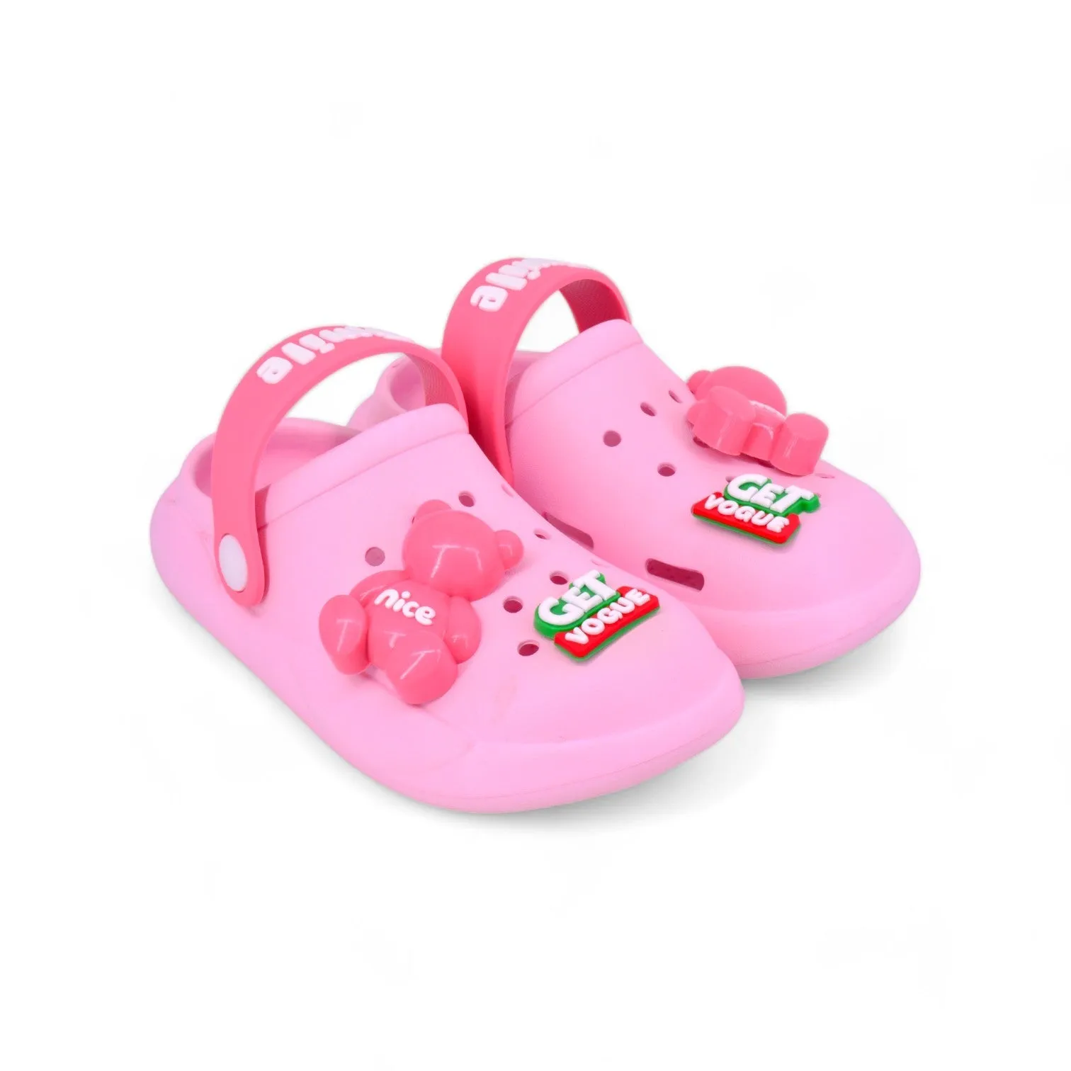 Kids Cartoon Themed Clogs Kids Footwear Pink CHP423PK