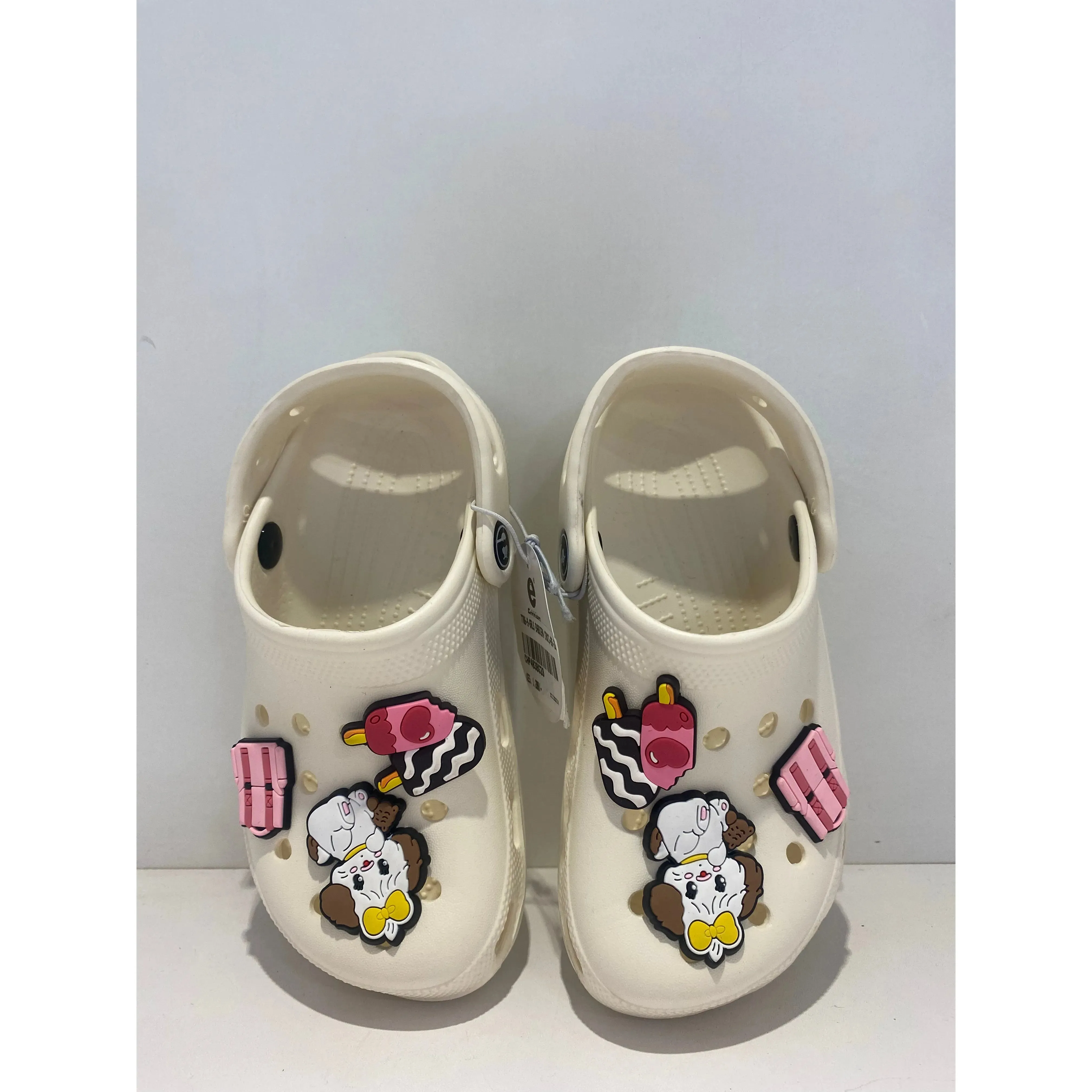 Kids Cartoon Themed Clogs with Stickers Kids Footwear CHP463BG