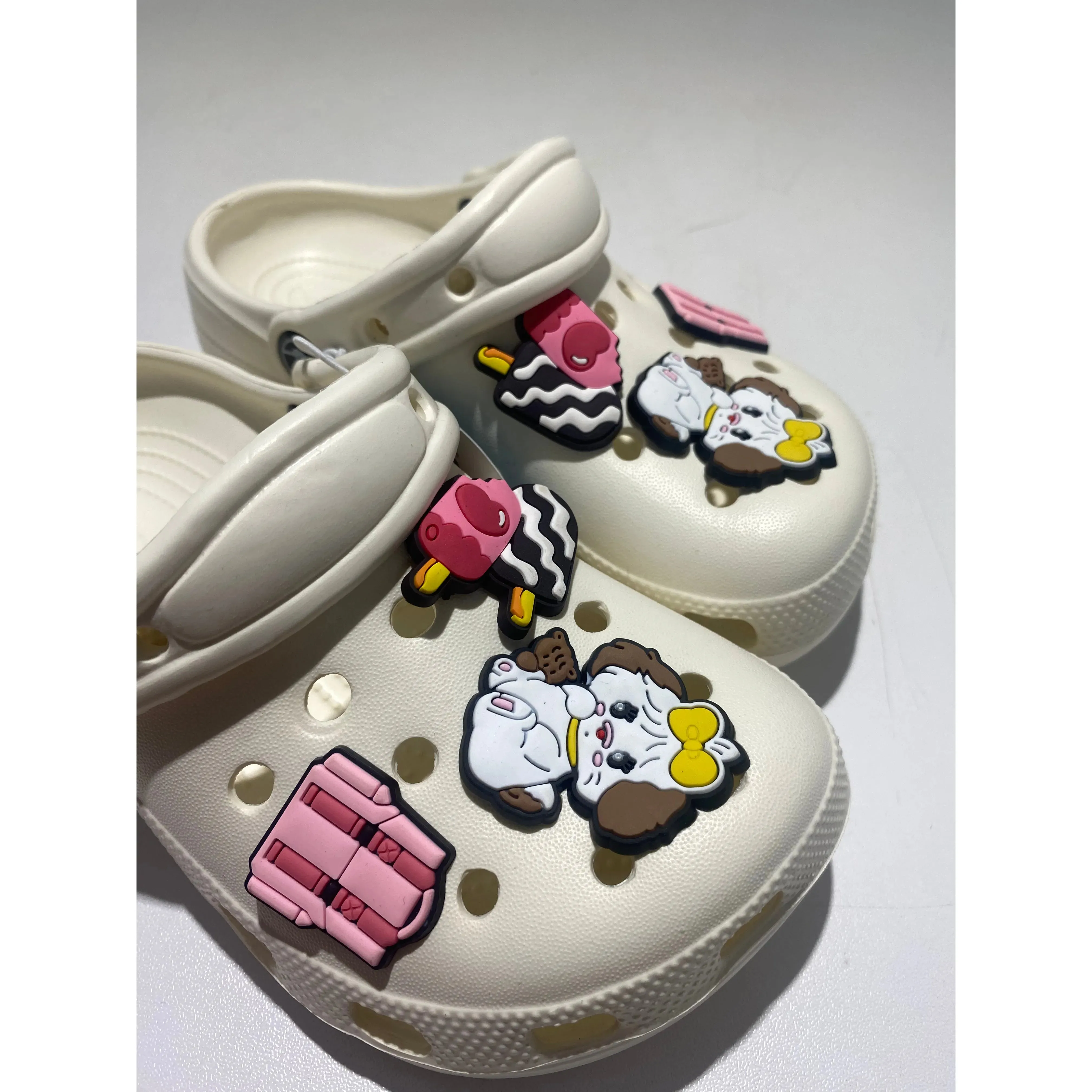 Kids Cartoon Themed Clogs with Stickers Kids Footwear CHP463BG