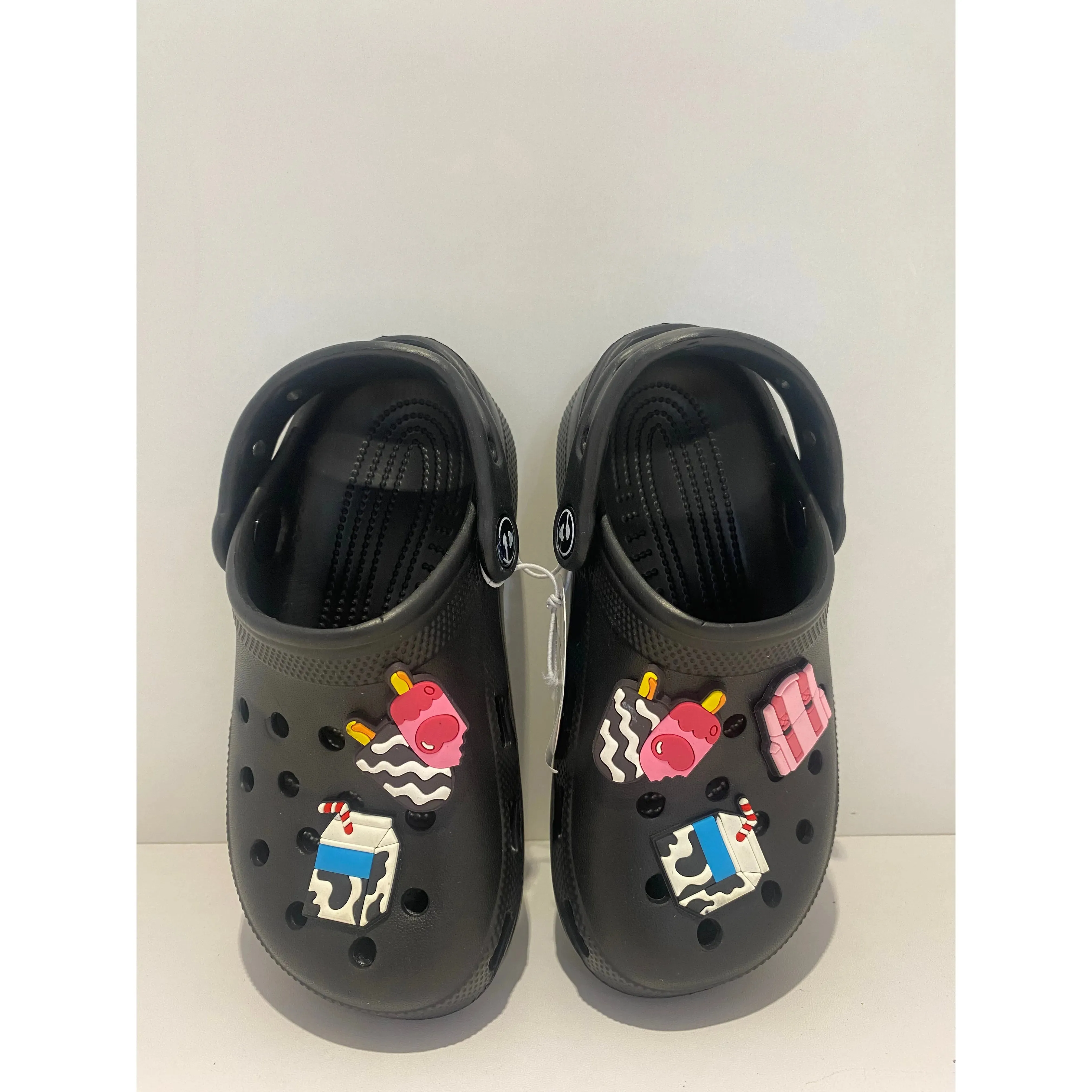 Kids Cartoon Themed Clogs with Stickers Kids Footwear CHP463C