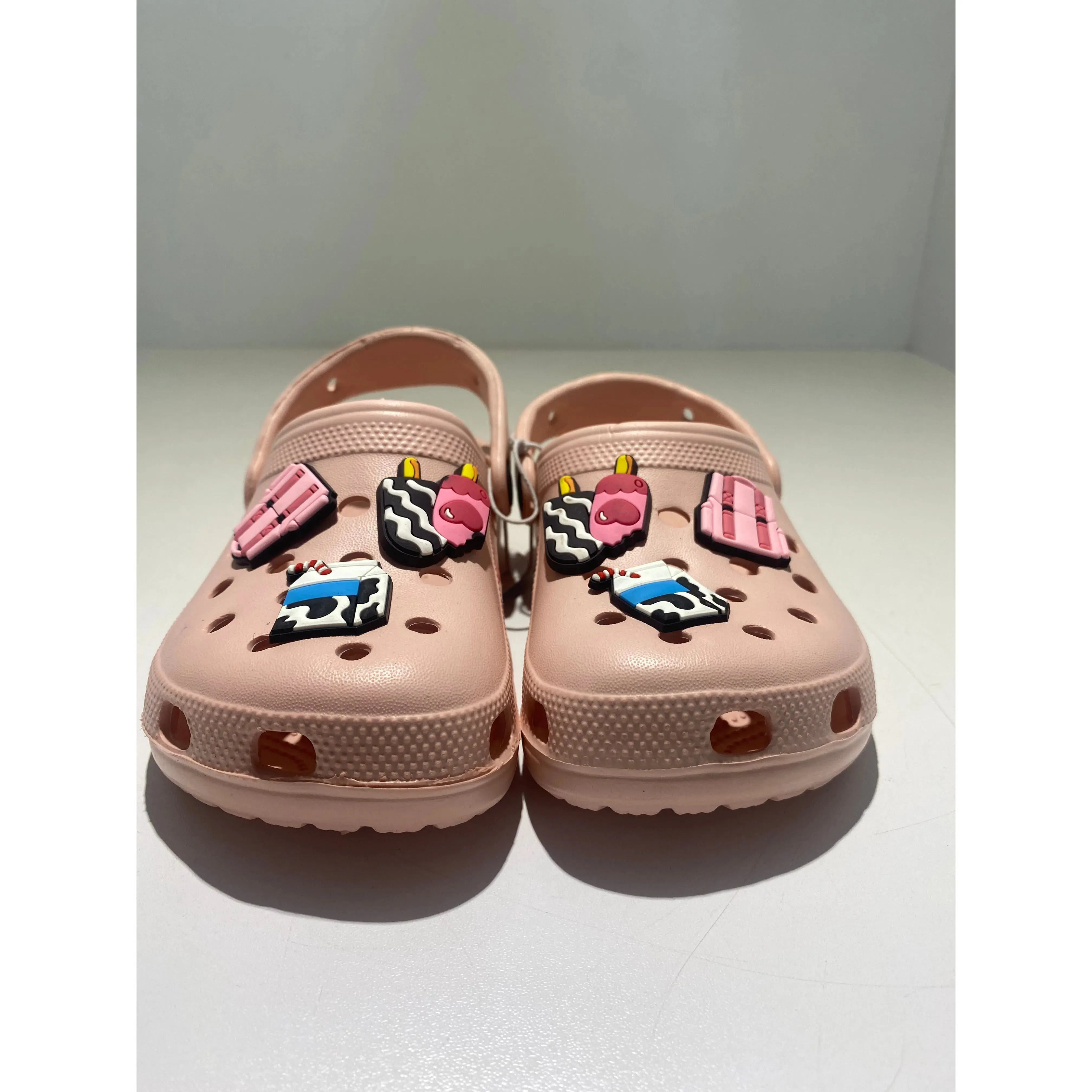 Kids Cartoon Themed Clogs with Stickers Kids Footwear CHP463PK