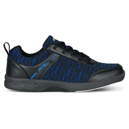 KR Strikeforce Mens Flyer Mesh Lite Black/Royal Bowling Shoes Wide
