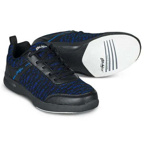 KR Strikeforce Mens Flyer Mesh Lite Black/Royal Bowling Shoes Wide