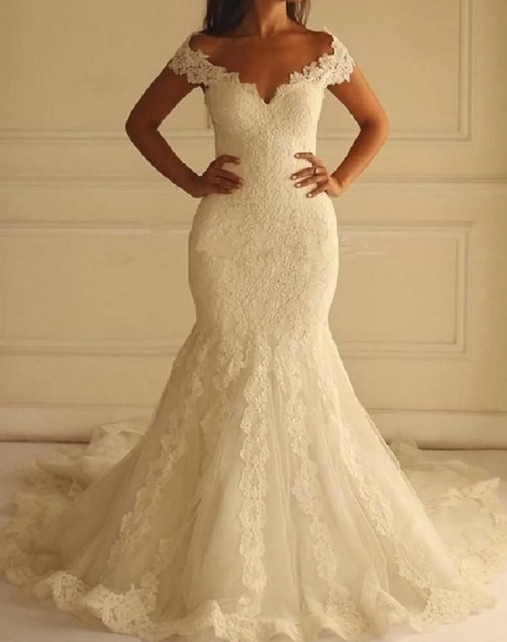Lace Wedding Dress at Bling Brides Bouquet- Online Bridal Shop