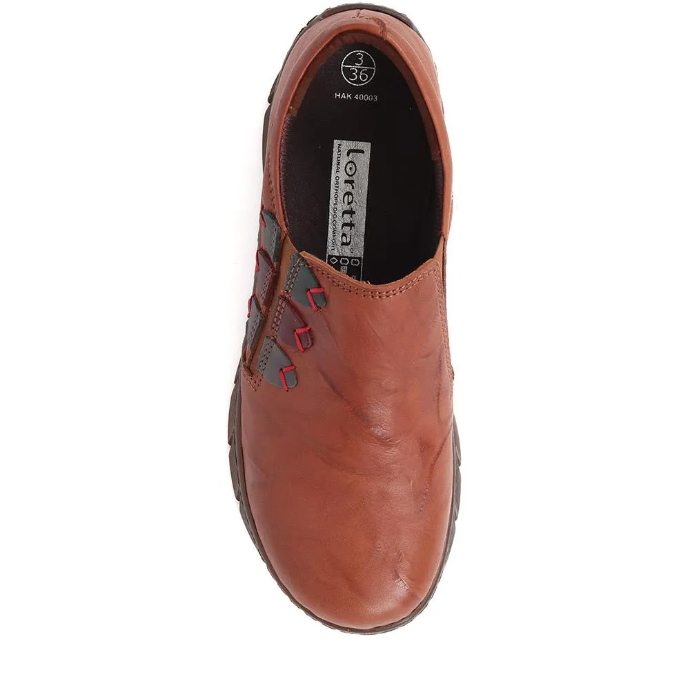 Leather Slip-On Shoes - HAK40003 / 325 876