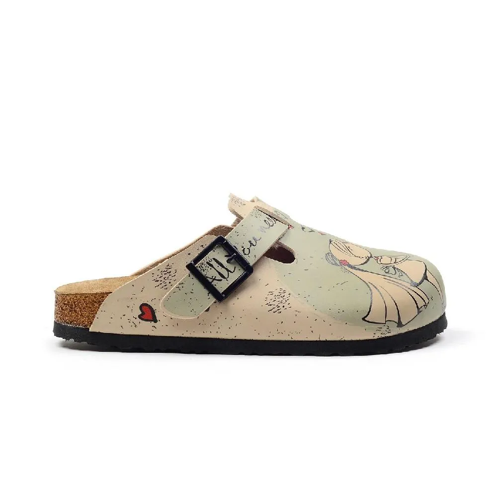 Light Blue & Red Buckle-Accent 'All You Need Is Love' Clogs - CAL3406