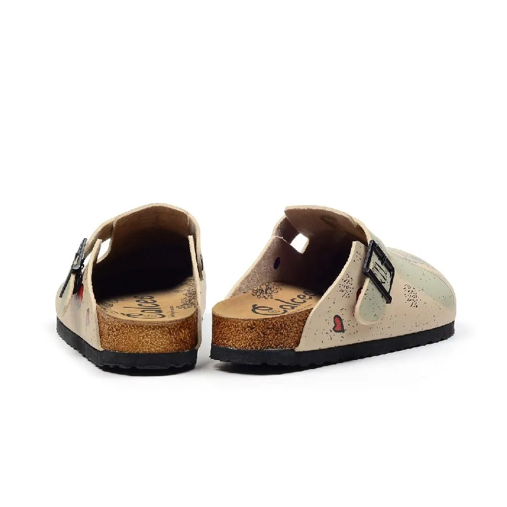 Light Blue & Red Buckle-Accent 'All You Need Is Love' Clogs - CAL3406