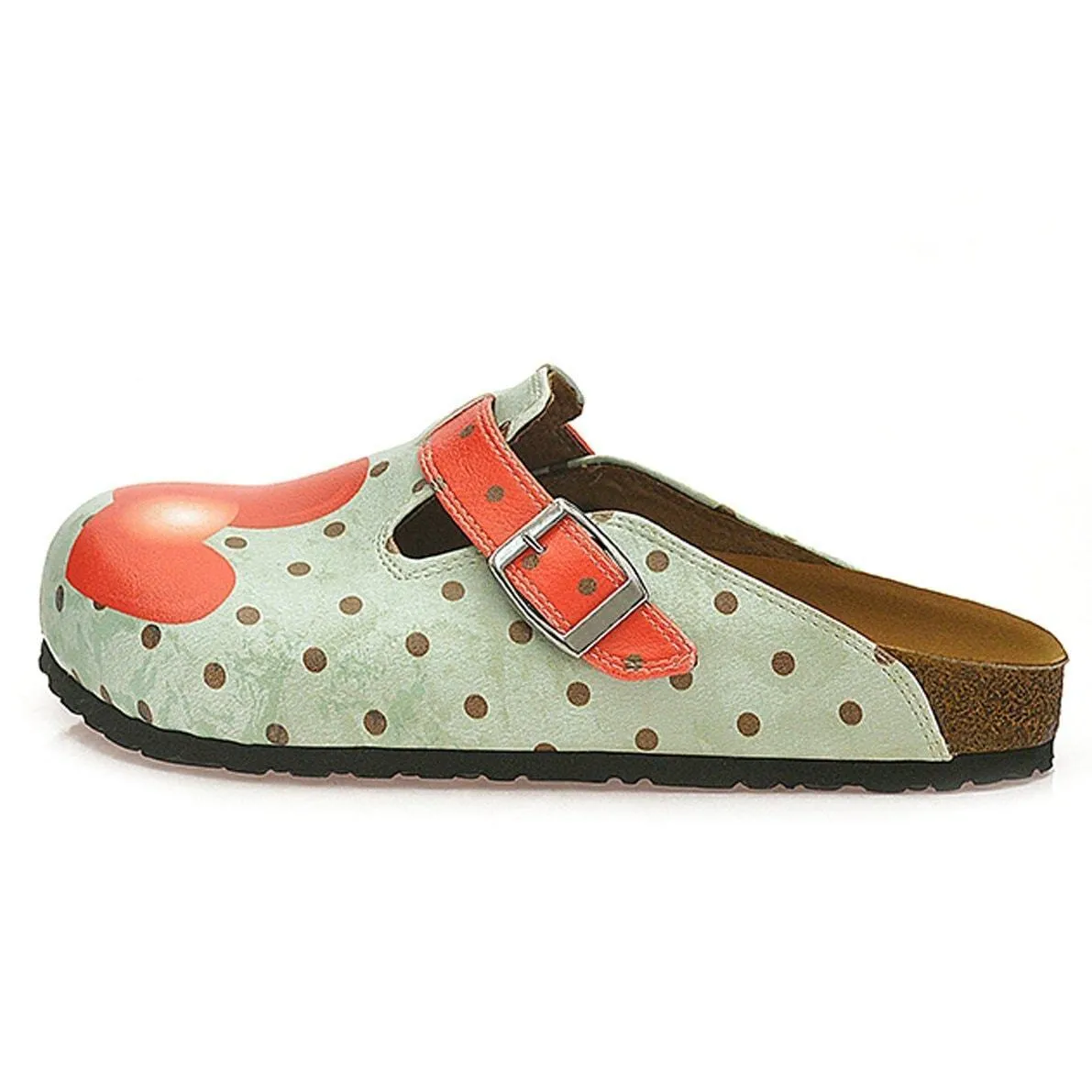 Light Blue & Red Cupcake Clogs WCAL331