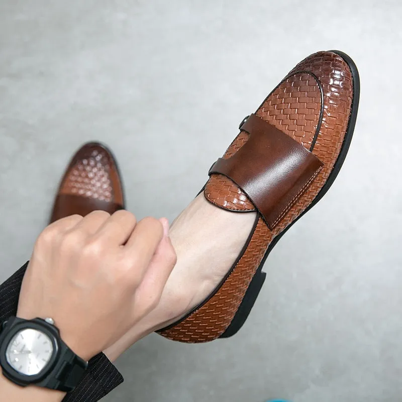 LMS Double Buckle Monk Shoes
