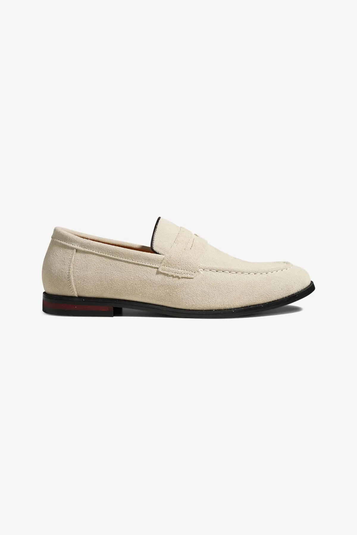 Loafers Semsket Skinn - Grå