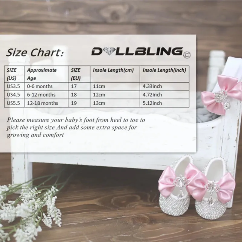 Luxurious Bling Shoes & Headpiece Set - Mauve Pink