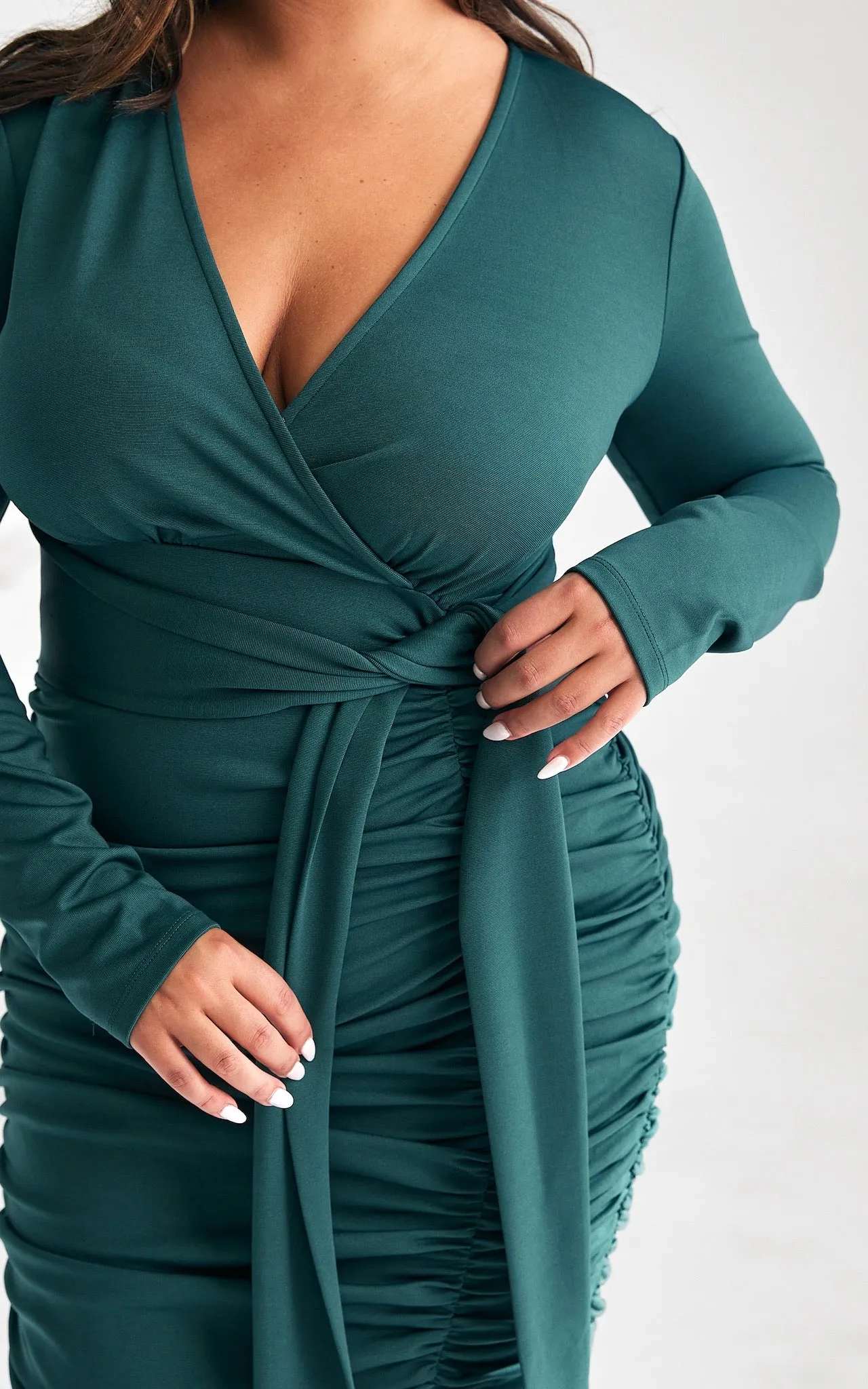 Martini Midi Dress - Teal