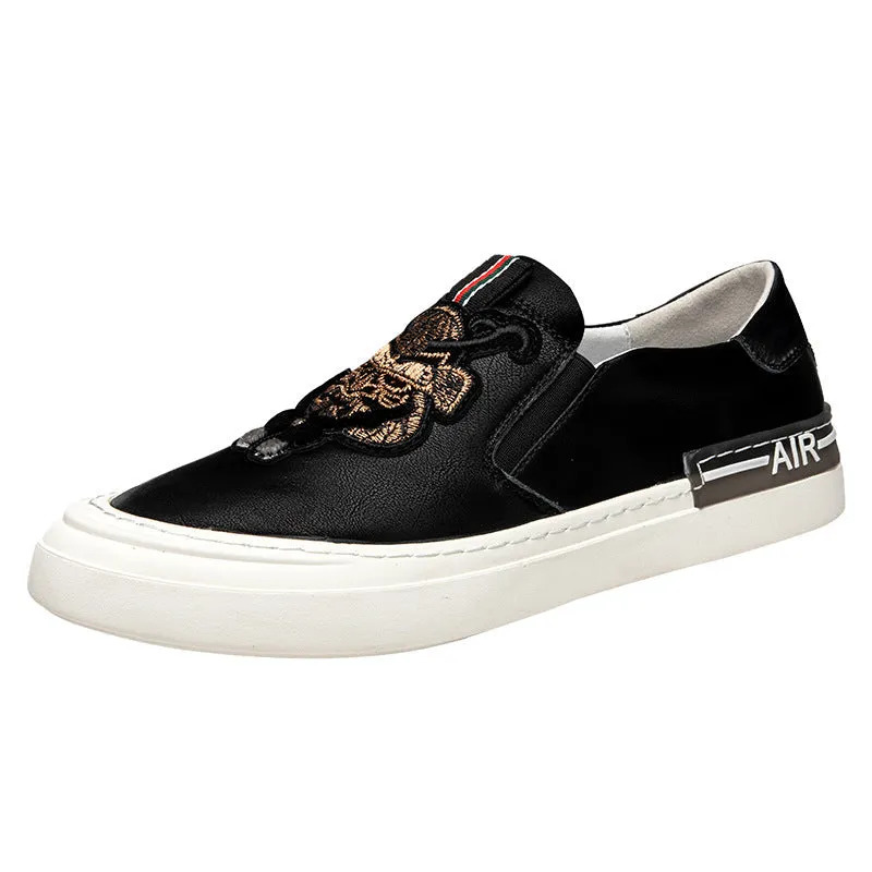 Men Fashion Breathable Leather Casual Loafers