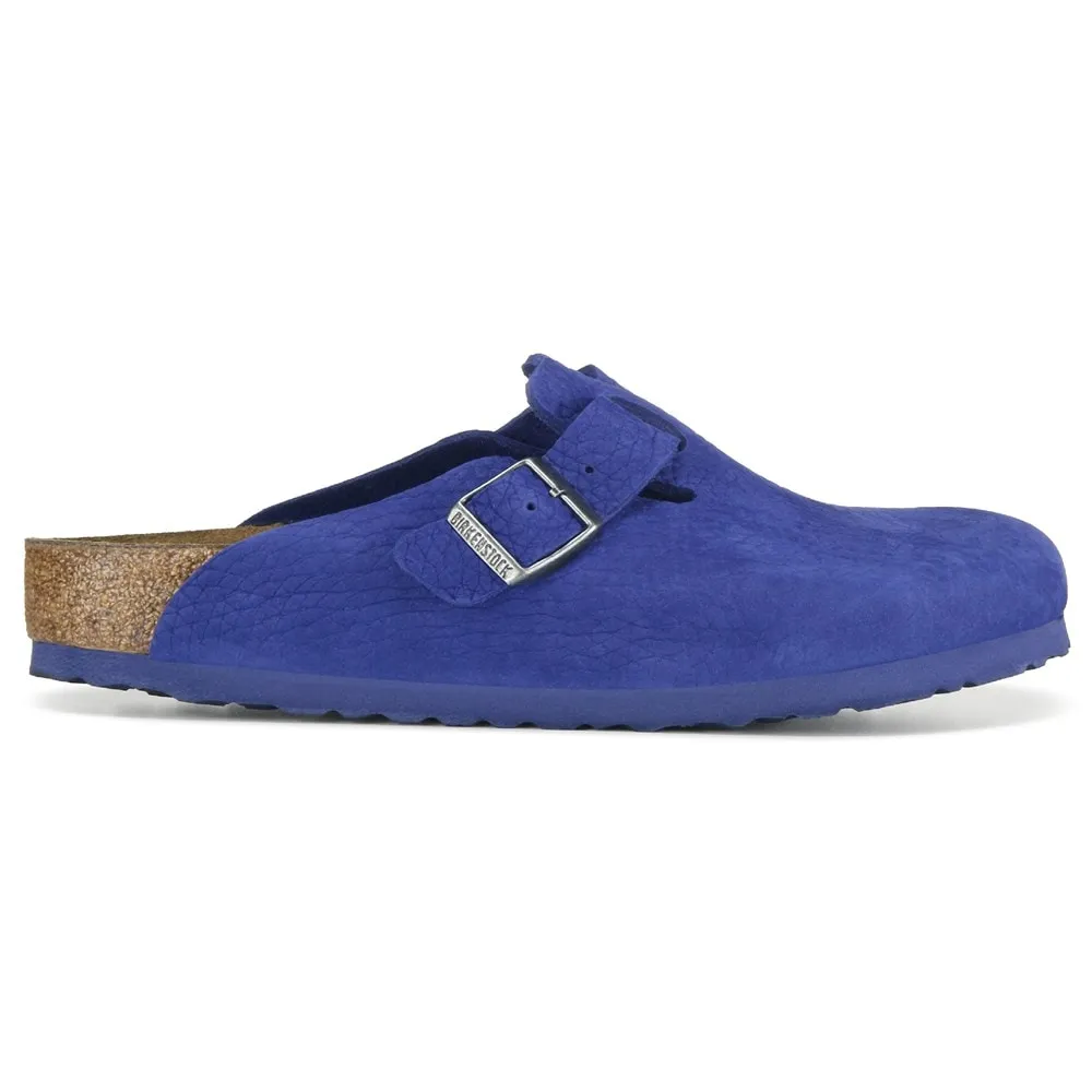 Men's Boston clogs with Birkenstock insole, blue