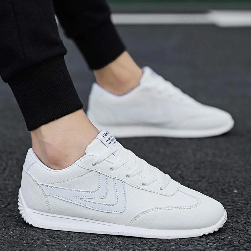 Mens’s Breathable All-Match White Shoes