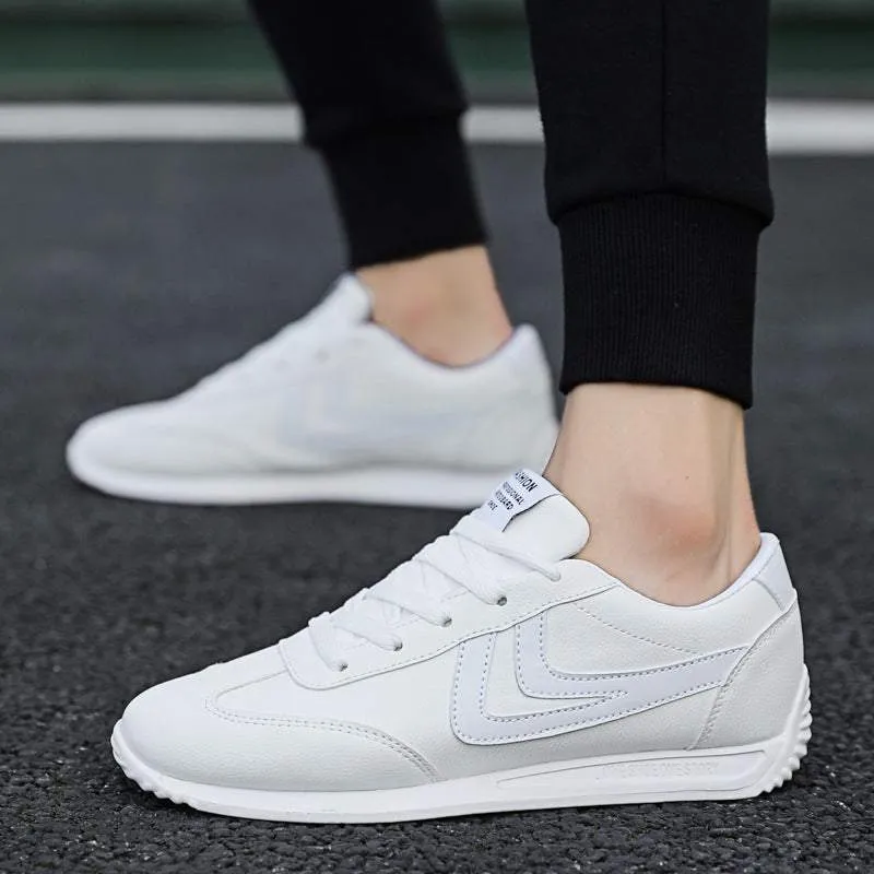 Mens’s Breathable All-Match White Shoes