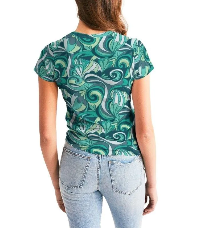 Mima Fitted Crew Neck Tee