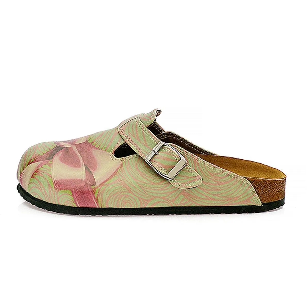 Mint & Pink Bow Clogs CAL321