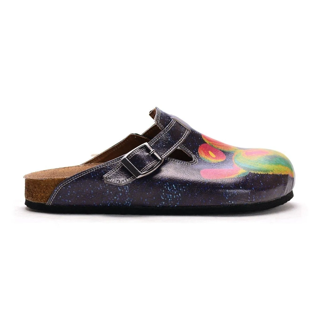 Navy Rainbow Love Clogs CAL303