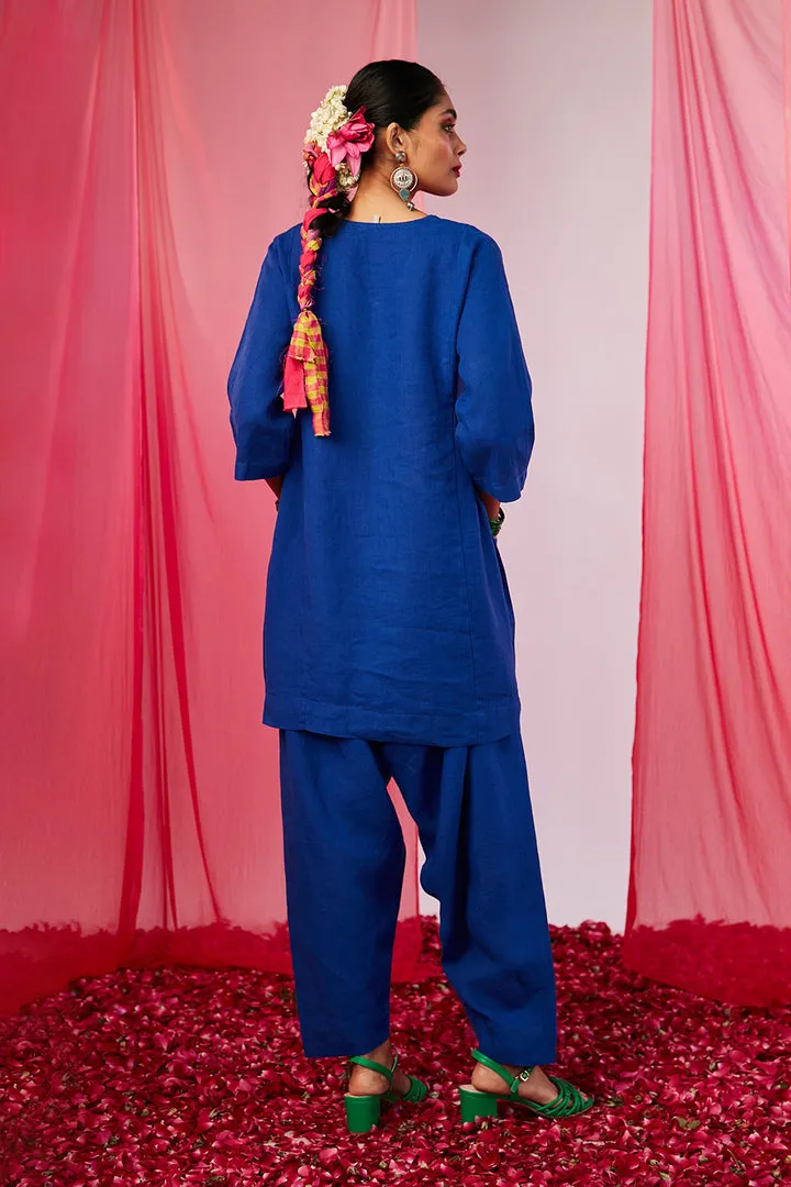 Neelam Linen Kurta Set