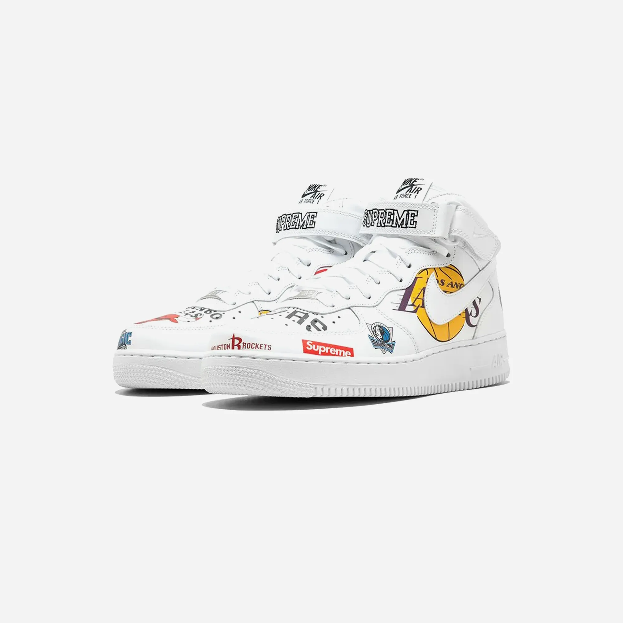 Nike Air Force 1 Mid Supreme NBA White